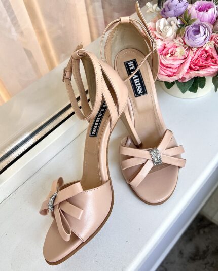 Sandale Lariss Piele Naturala Nude Rose