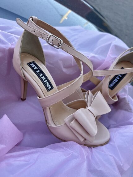 Sandale Lariss Piele Naturala Nude Rose