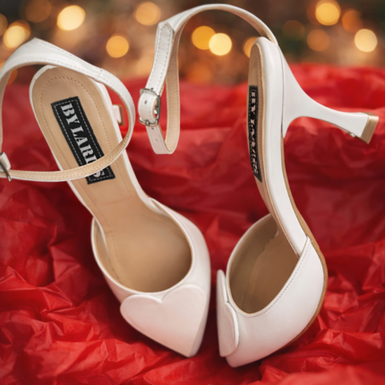 Pantofi Lariss Piele Naturala Alb