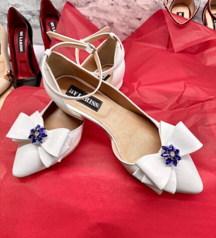 Pantofi Lariss Piele Naturala Alb