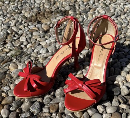 Sandale Lariss Piele Naturala Rosu