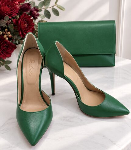 Pantofi Lariss Piele Naturala Verde