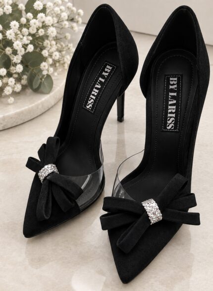 Pantofi Lariss Piele Intoarsa Negru